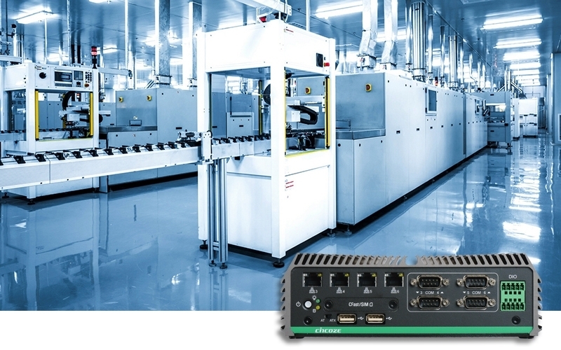 电子制造商使用 PC-based 的 DE-1000 作为日志记录器，以监控工厂设备并提升生产优化